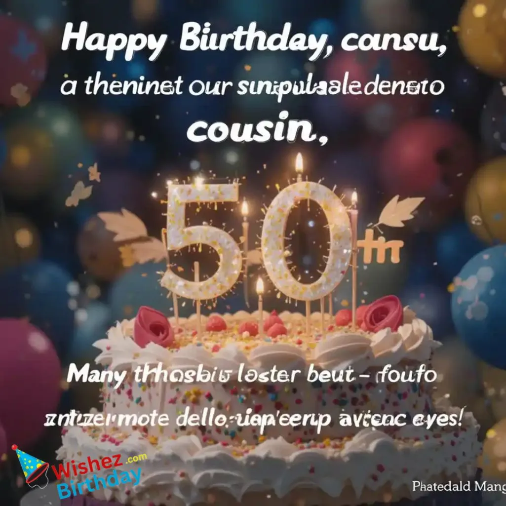 50th Birthday Cousin