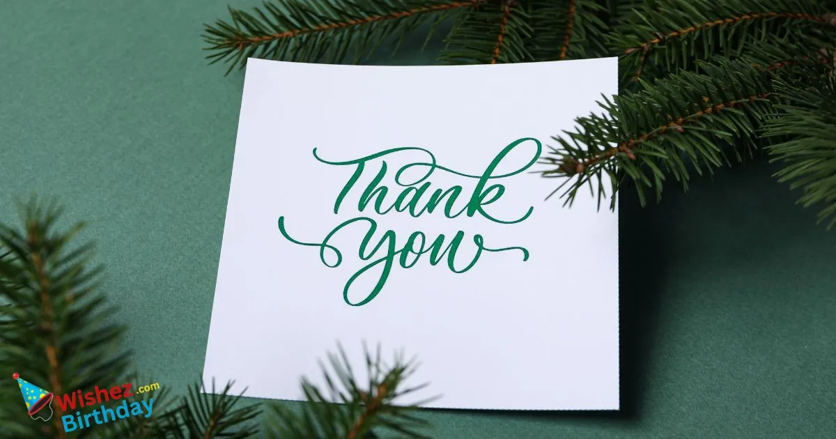 A Big Thank You