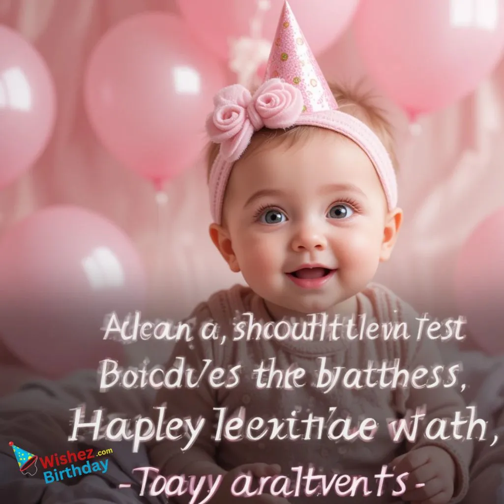 Happy 1st Birthday Wishes For A Baby Girl