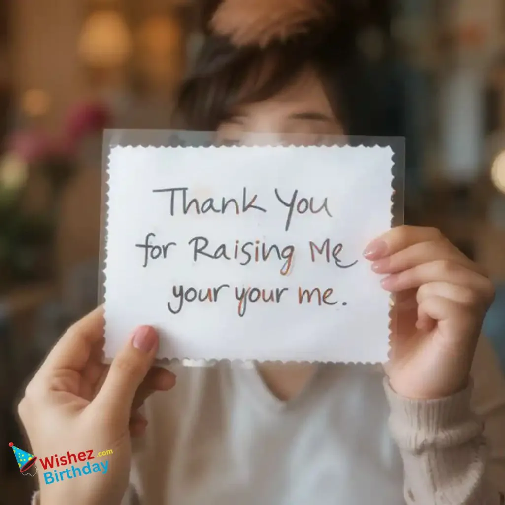 Letter Thank You For Raising Me