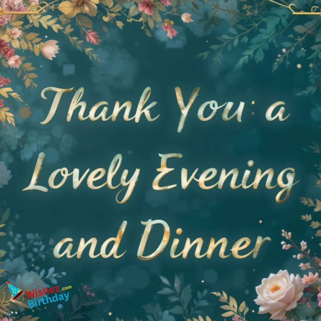 Lovely Evening And Dinner Messages