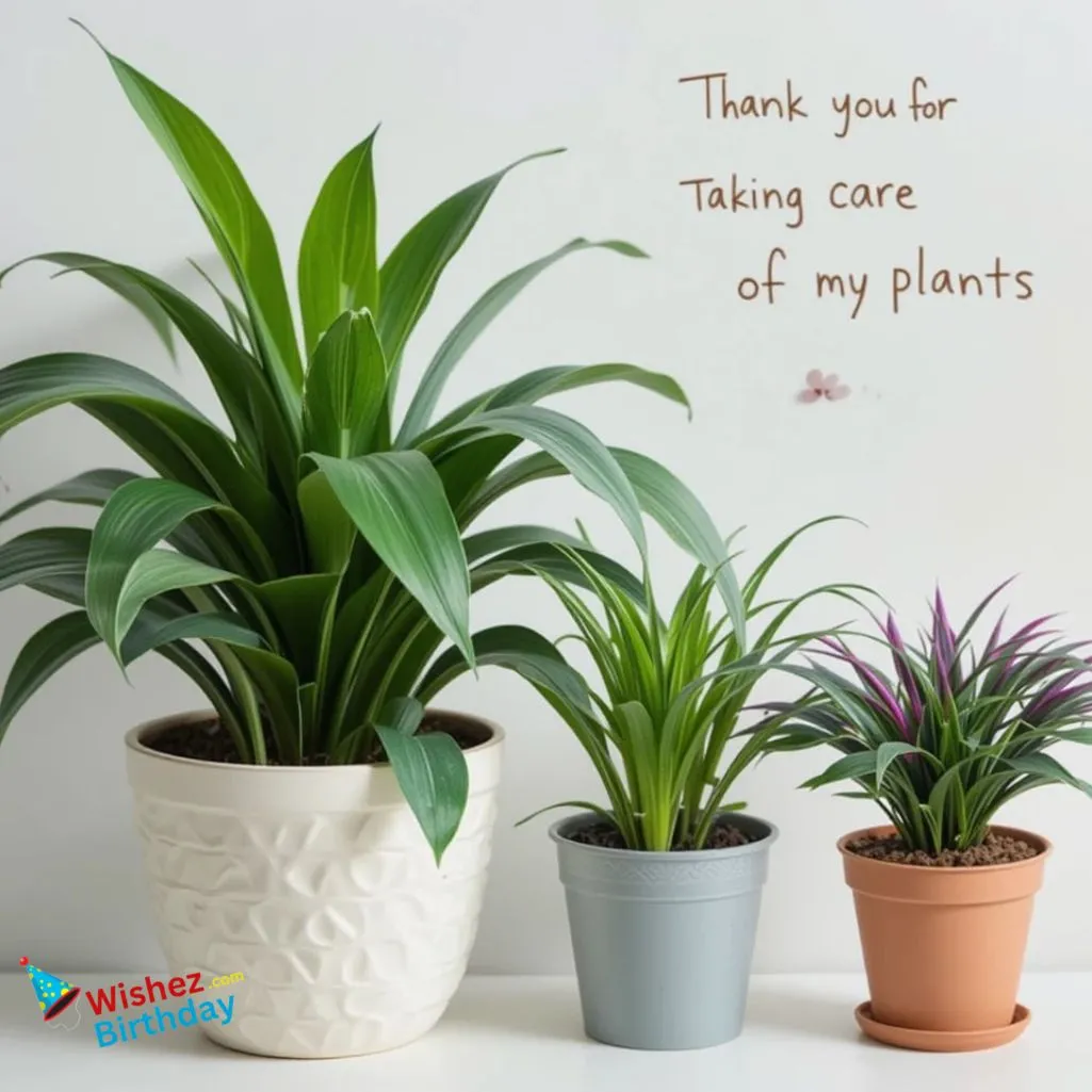 Thank You For Taking Care Of My Plants