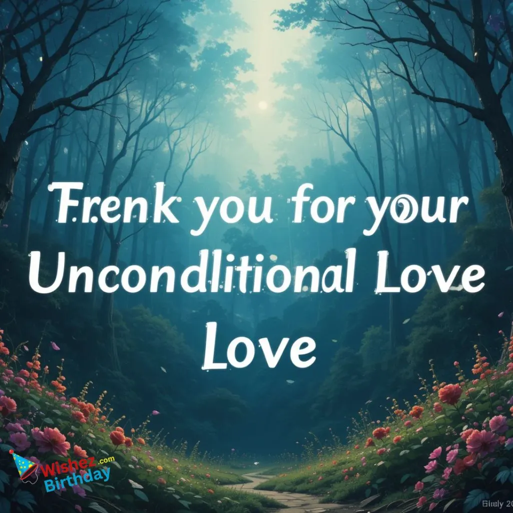Thank You For Your Unconditional Love