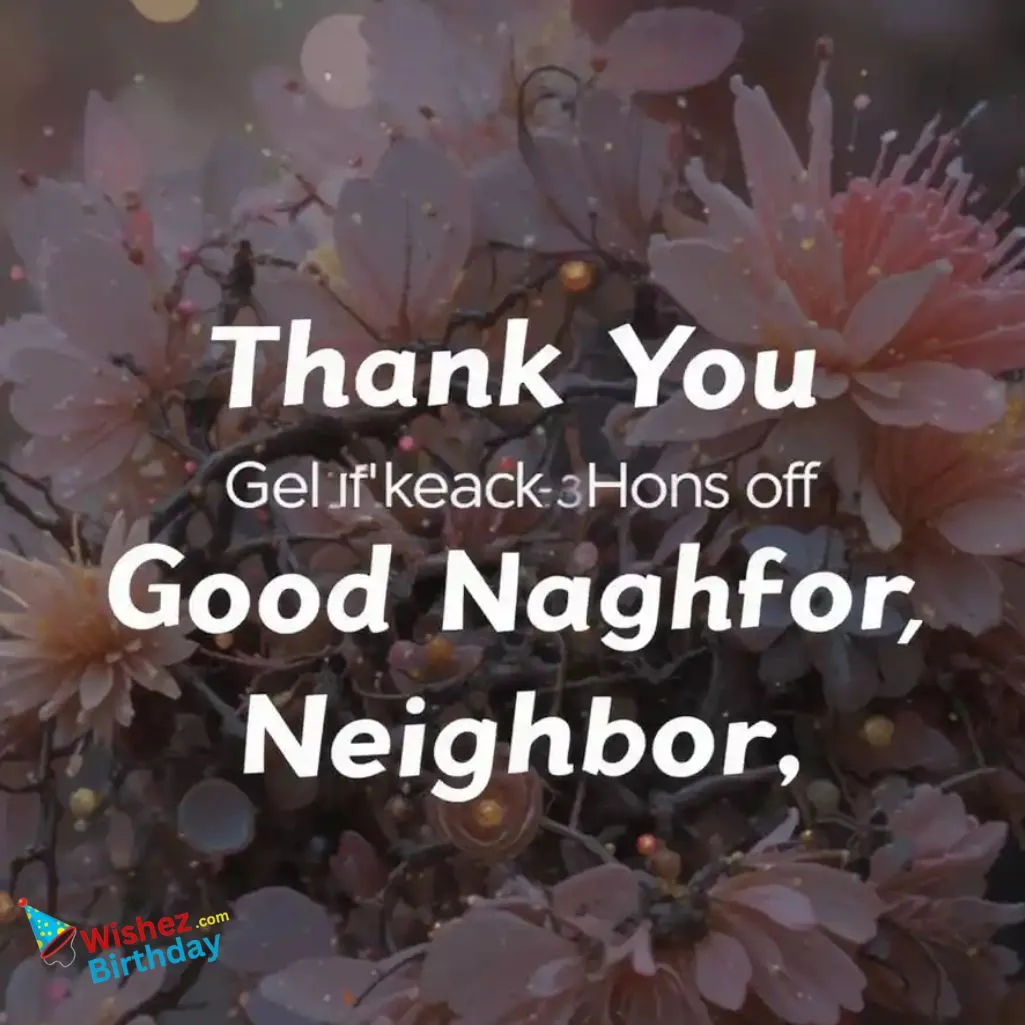 Thank You Good Neighbor Quotes