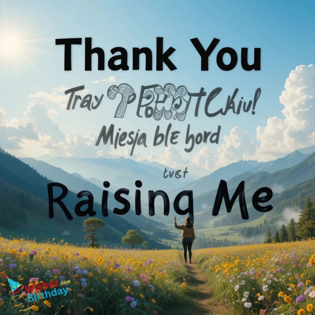 Thank You Messages For Raising Me