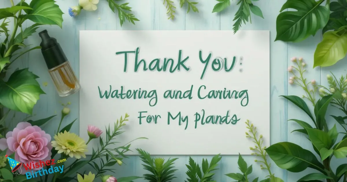 Watering And Caring For My Plants
