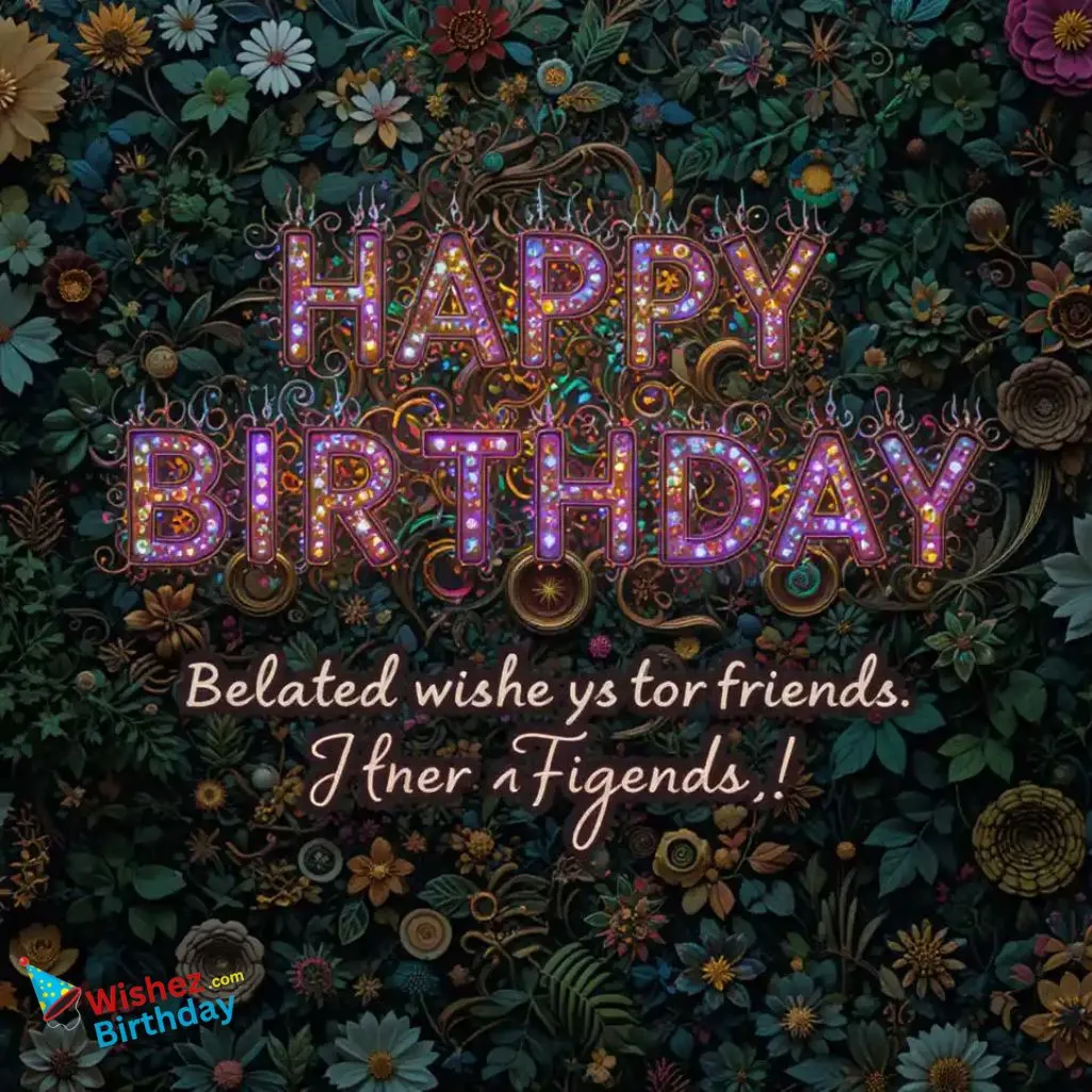 Belated Birthday Wishes For Friends