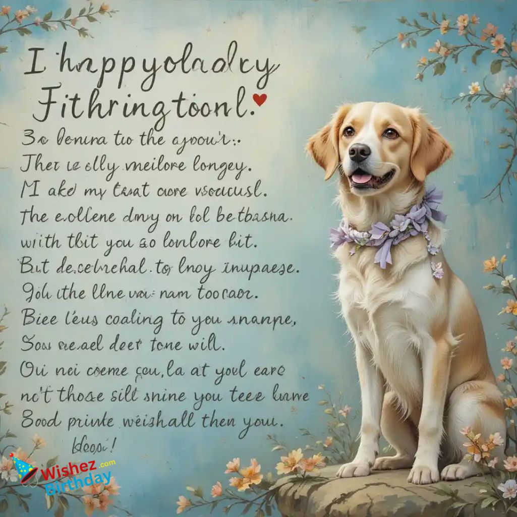 Dog Sitting Heartfelt Appreciation Poem