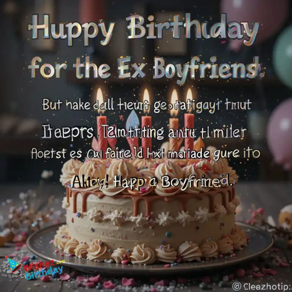 Funny Birthday Wishes For Ex Boyfriend