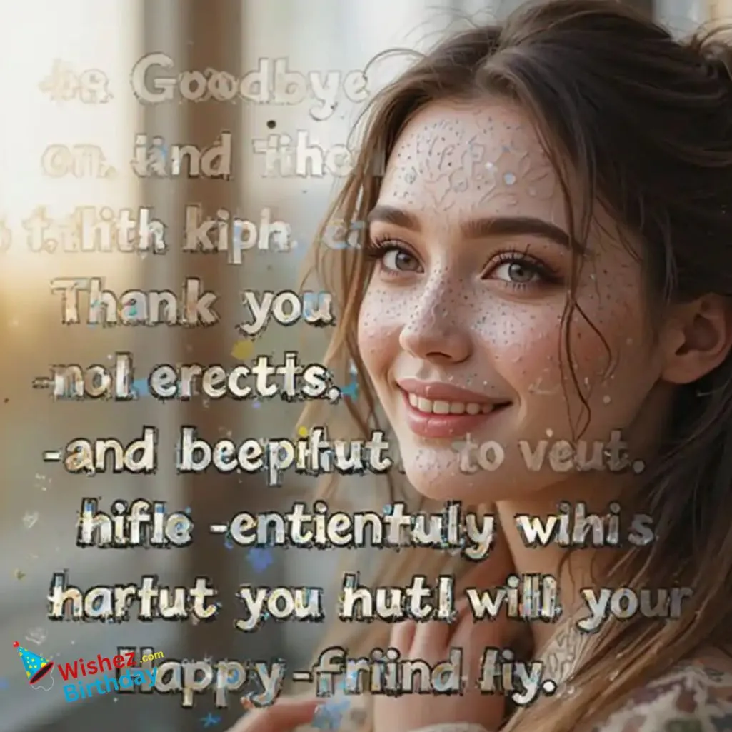 Goodbye And Thank You Message