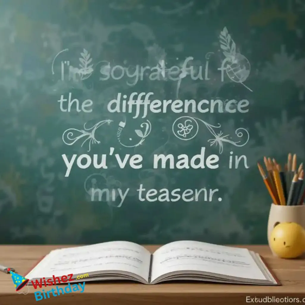 In My Life As A Teacher