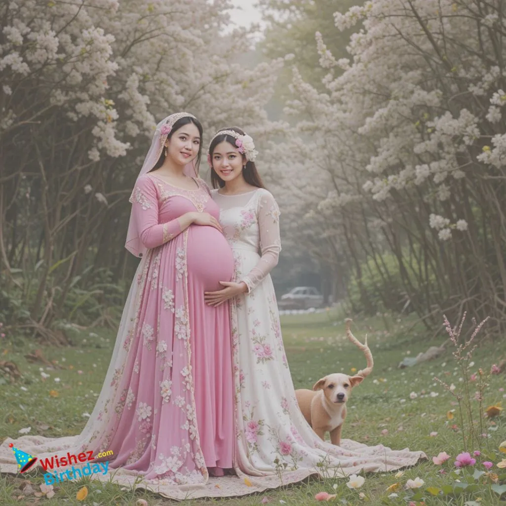 Maternity Pictures With Godmother