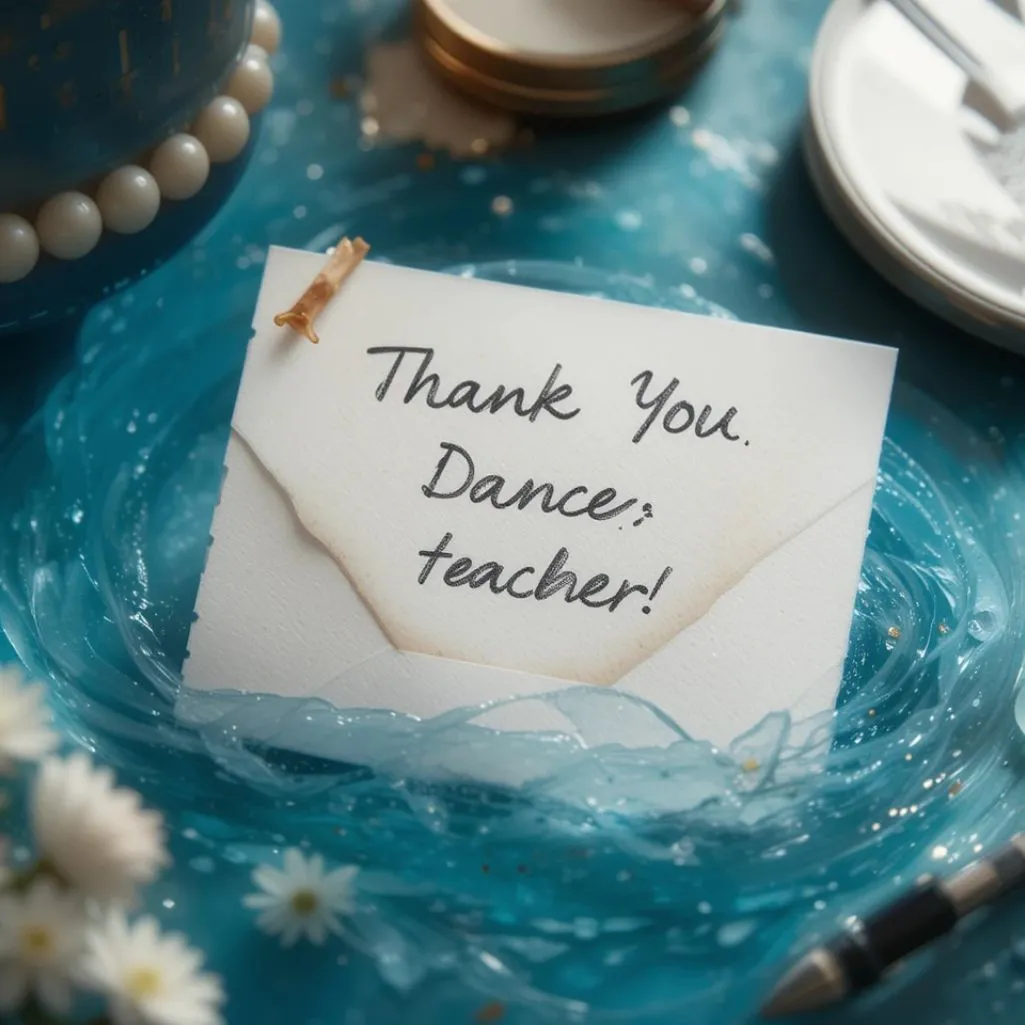 Note For Dance Teacher