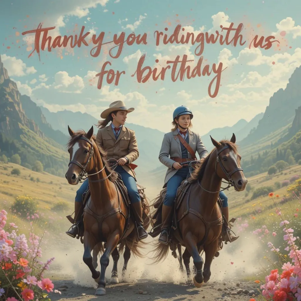 Riding With Us Birthday Wishes