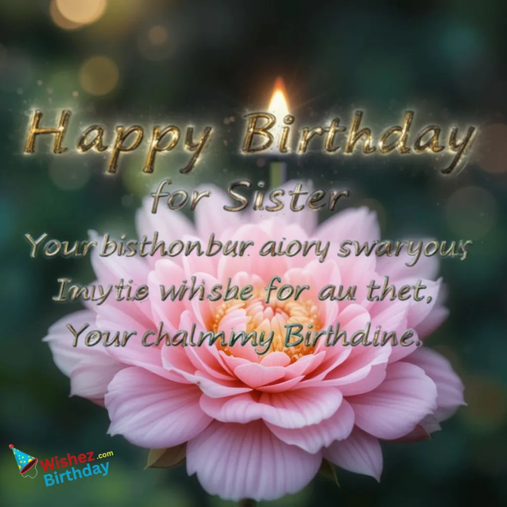 Simple Birthday Wishes For Sister