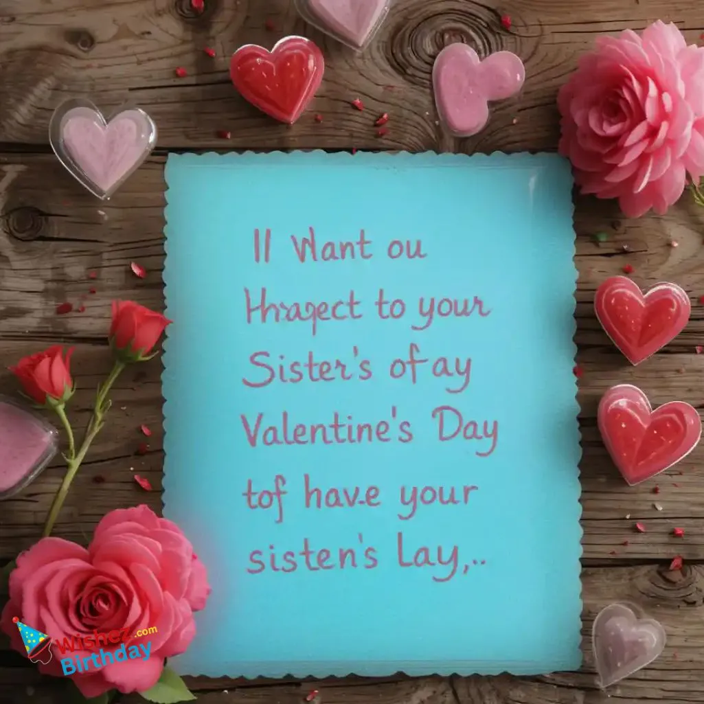 Sweet Message To Your Sister