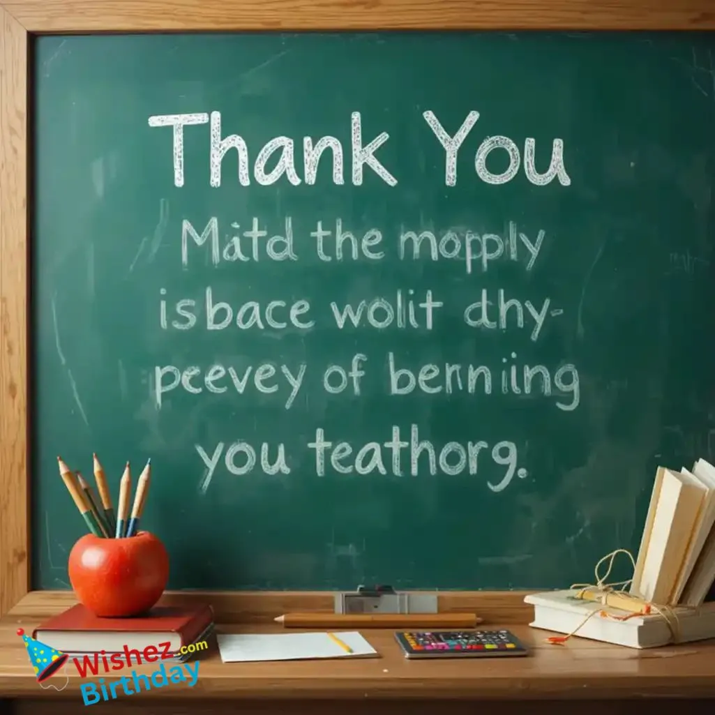 Teacher Thank You