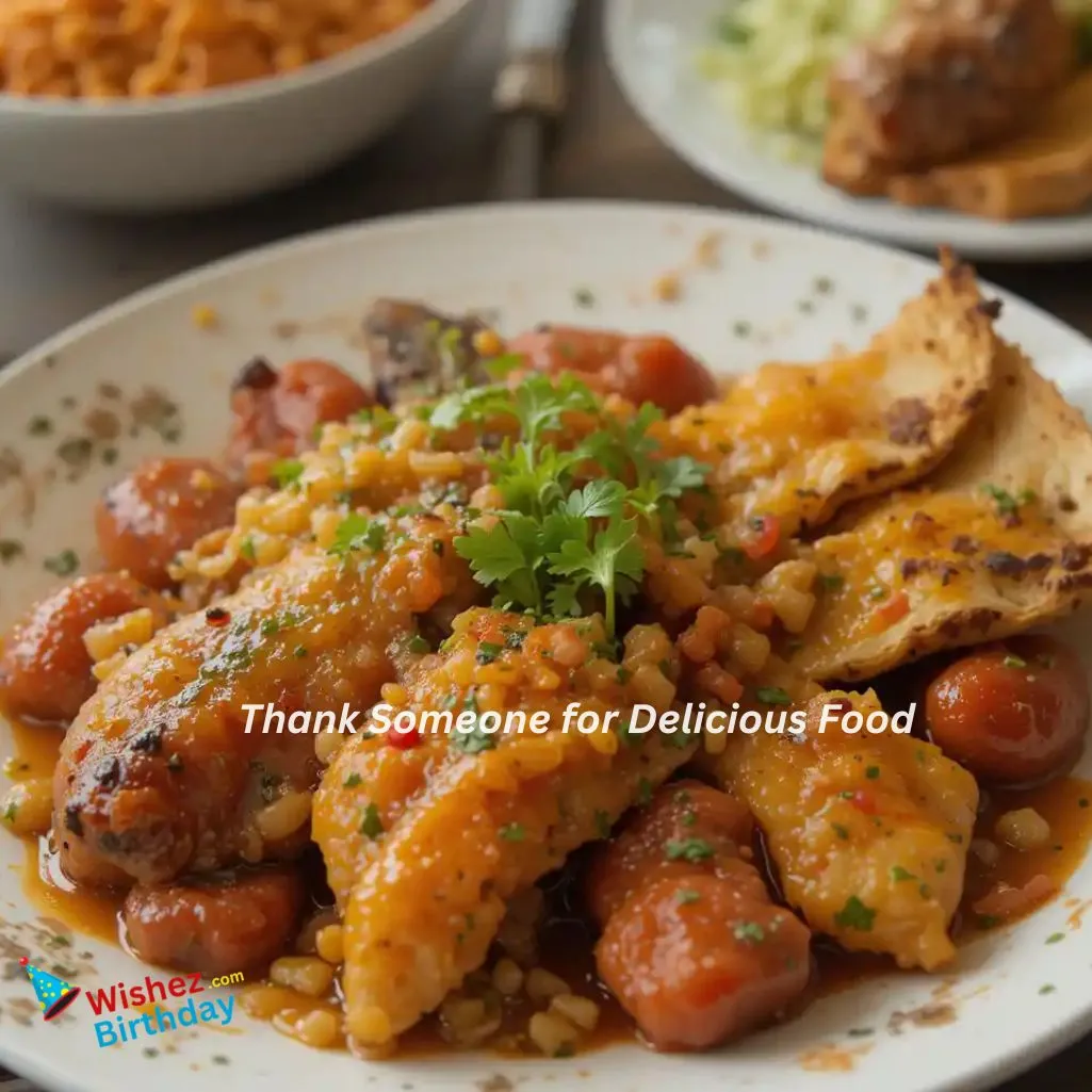 Thank Someone For Delicious Food