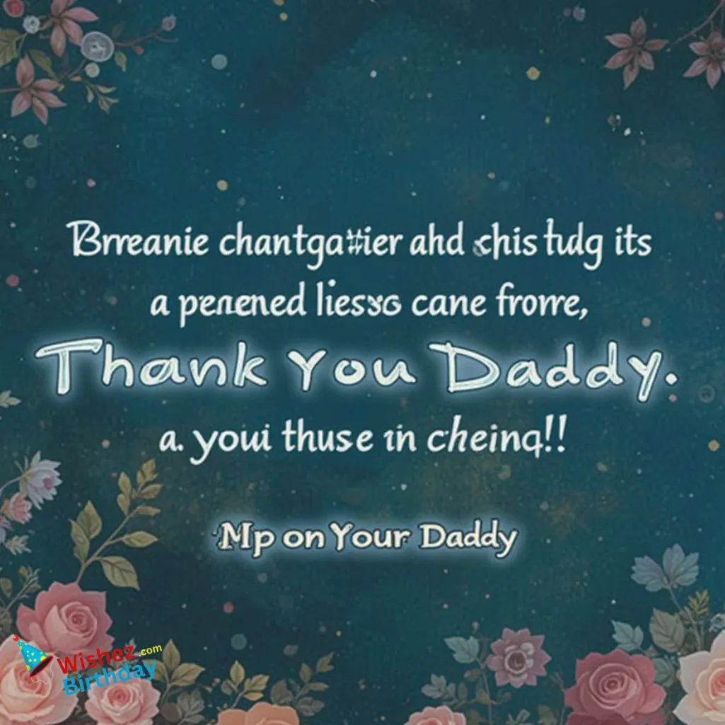 Thank You Daddy Messages