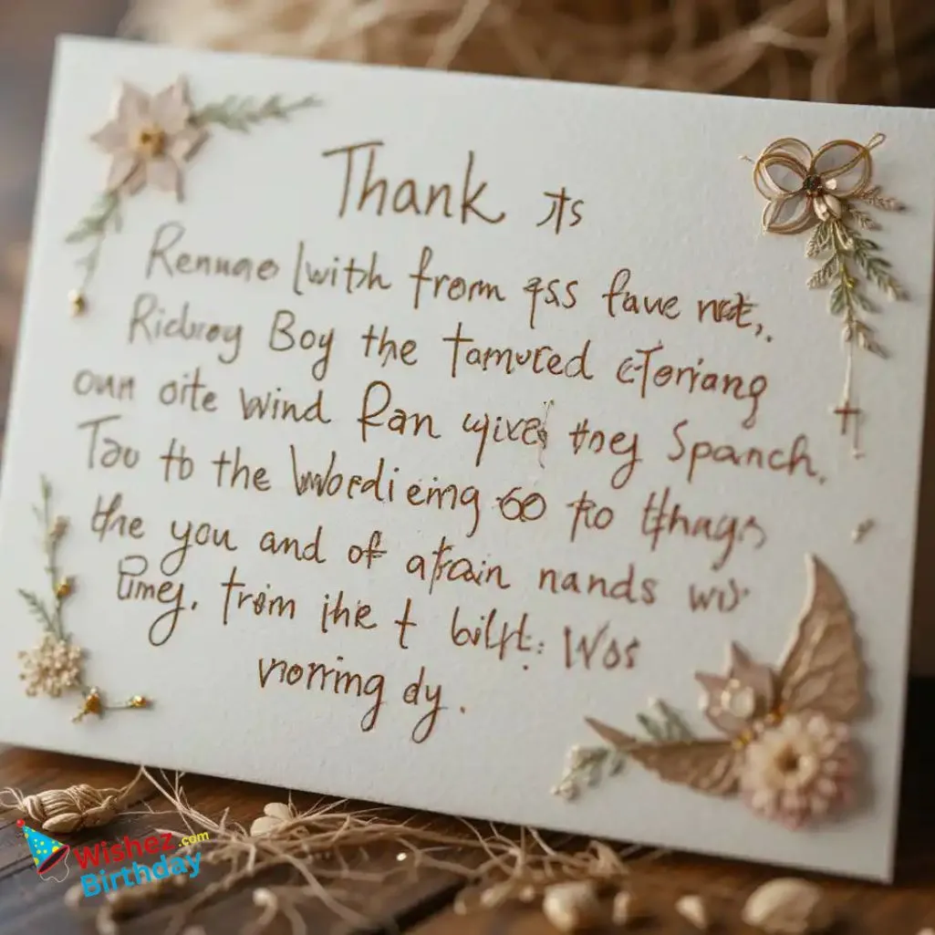 Thank You Note For 50th Wedding Anniversary