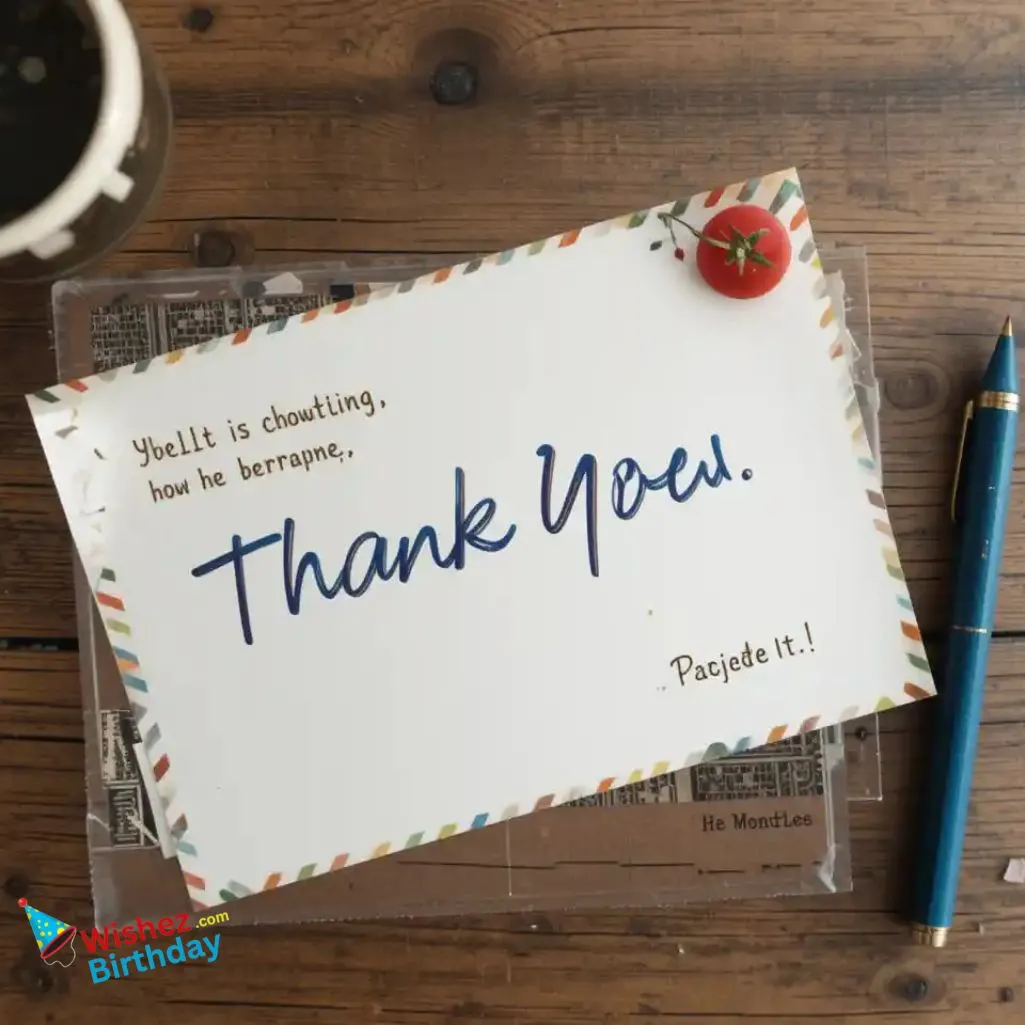 Writing A Thank You Message