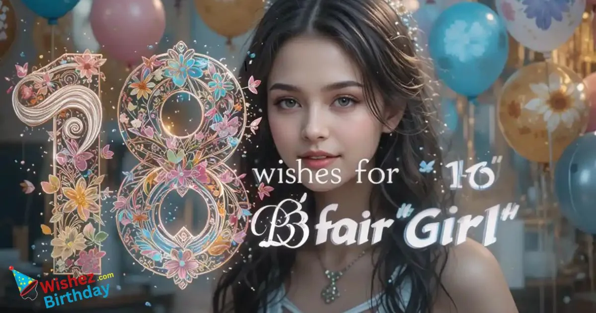 18th Birthday Wishes For Girl
