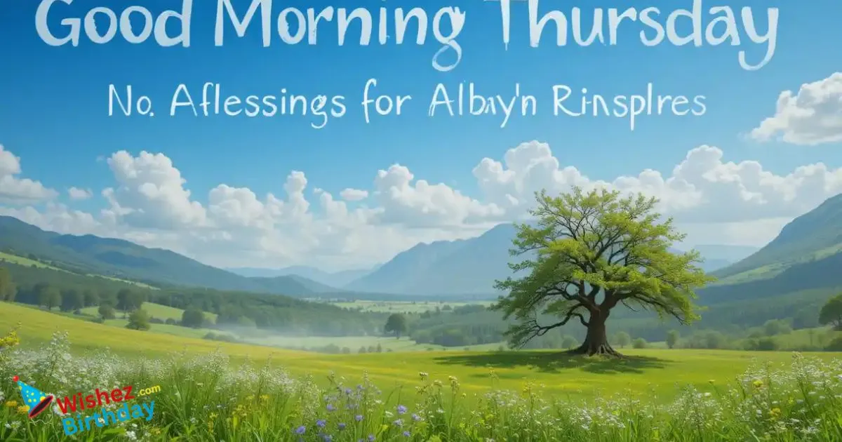 Good Morning Thursday Wishes And Blessings