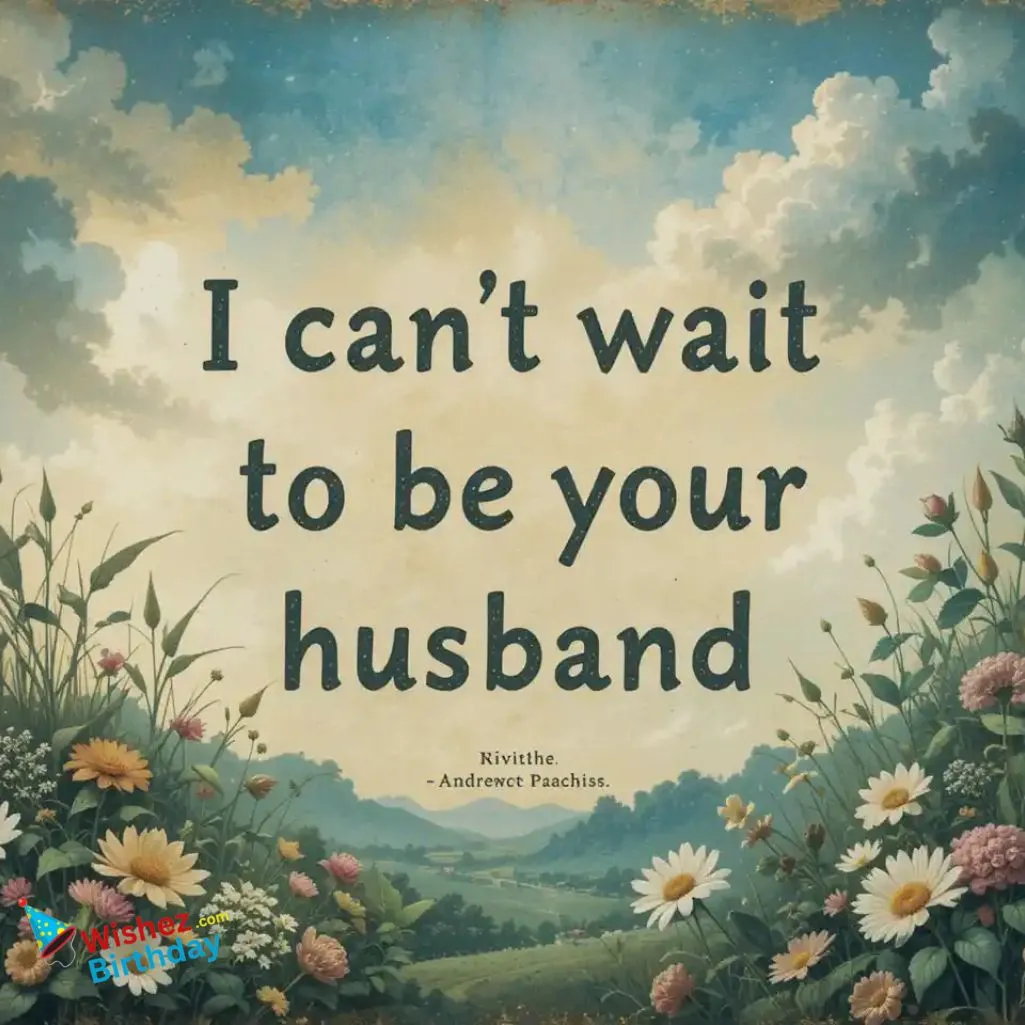 I Cant Wait To Be Your Husband Quotes