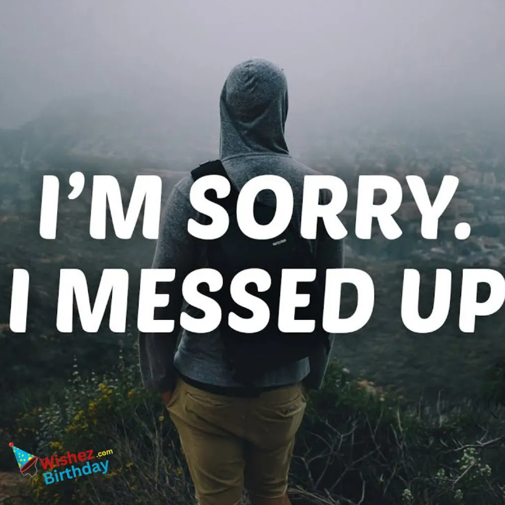 I Messed Up And Im Sorry Quotes
