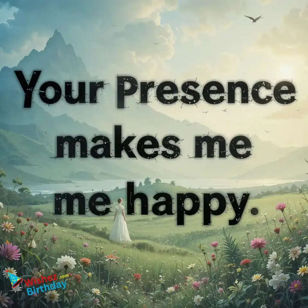 Your Presence Makes Me Happy Quotes